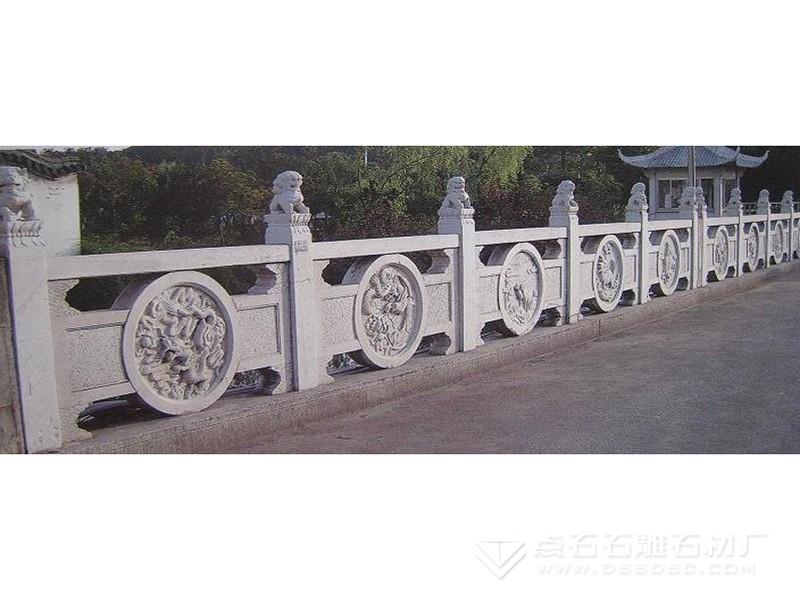 花岗岩栏杆 芝麻白栏杆